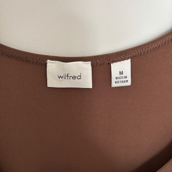 NWOT ARITZIA Wilfred Nuage Dress Cocoa BrownM Medium - Picture 10 of 16